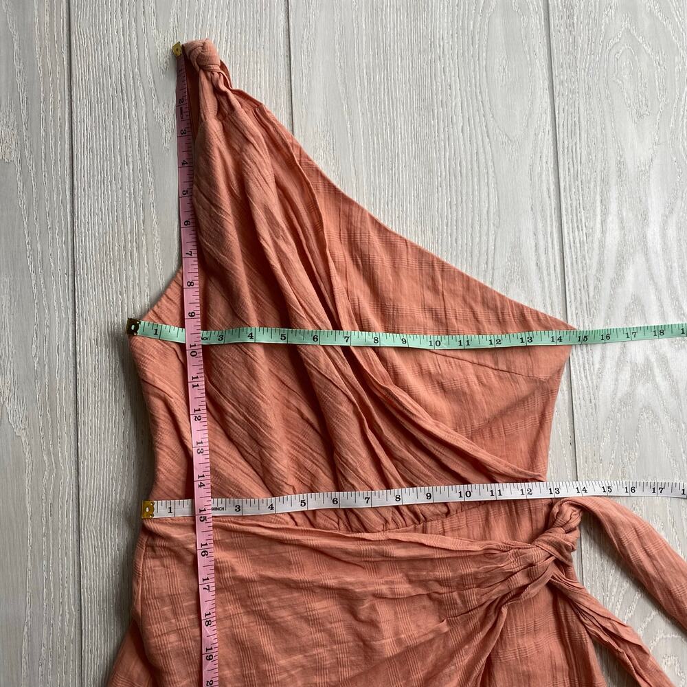 Hello Molly Women's Peach Pink Soft Hearts Club Mini Dress Size Small 4 - Picture 7 of 12